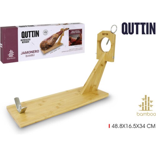 Bamboo Ham Holder Stand