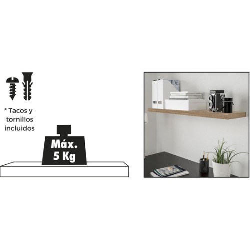 Wall-Mounted Wooden Shelf Confortime