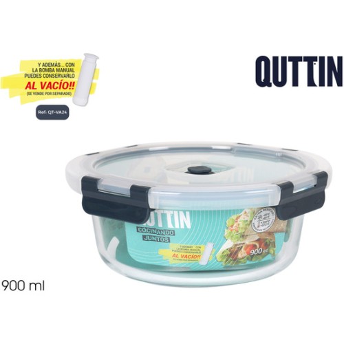 Round 18cm DG Container with Lid Quttin