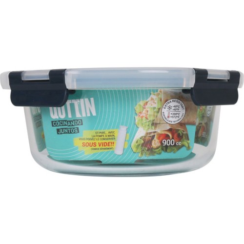 Round 18cm DG Container with Lid Quttin