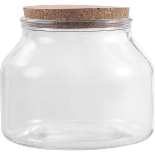 Glass Jar Cork Stopper 1600ml