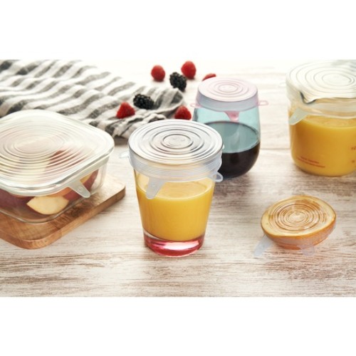 Set of 6 Adaptable Silicone Lids Quttin