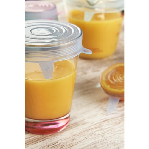 Set of 6 Adaptable Silicone Lids Quttin