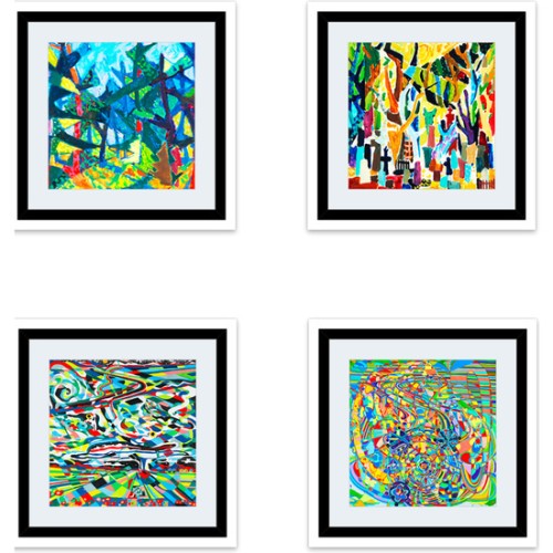 Abstract Canvas Art Assorted for Modern Interiors