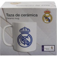 Real Madrid Ceramic Mug with Blue Badge in Gift Box