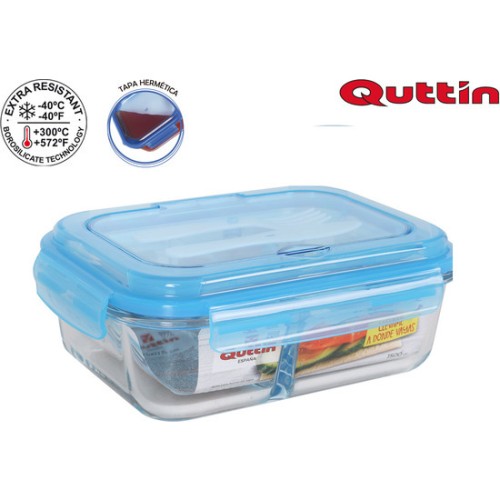 Rectangular Lunch Box 23.7x18cm Quttin