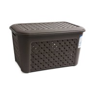 Arianna Wenge Laundry Basket with Lid