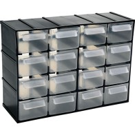 Plastic Storage Unit with 16 Drawers