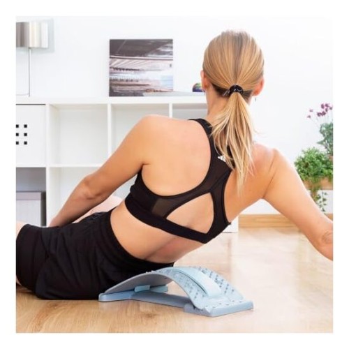 Soporte Corrector de Estiramiento Lumbar con Puntos de Presión y Magnéticos