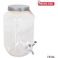 Privilege 4L Dispensing Jar with Easy Tap