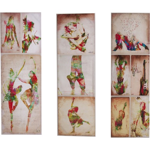 Lienzo Bailarinas Alto para Decoración de Paredes
