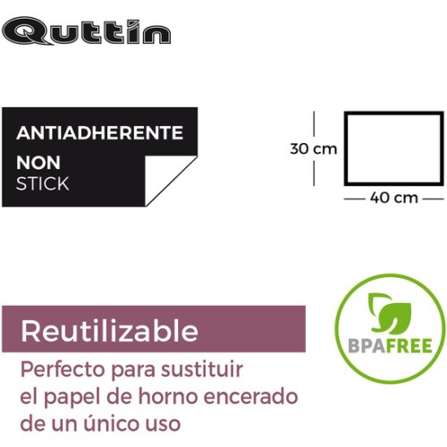 Tapete Horno Silicona 30x40cm Quttin