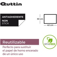 Tapete Horno Silicona 30x40cm Quttin