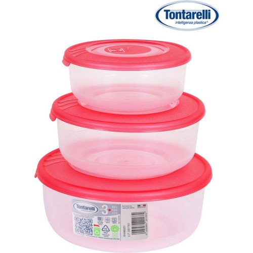 Set 3 Fiambreras Coral Para Frescura