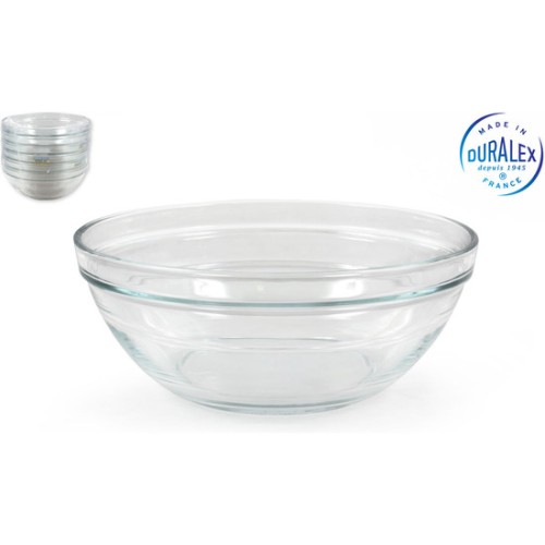 16L Transparent Stackable Salad Bowl Red Lys