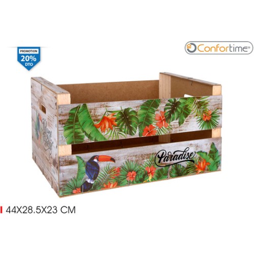 Wood Shine Storage Box 44x28.5x23
