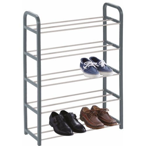 Confortime 5-Shelf Metal and Plastic Shoe Rack 50x19x68cm