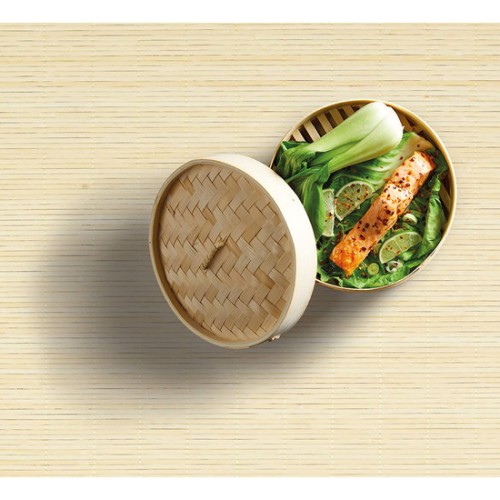 Vaporera de bambú de 2 pisos Quttin para cocina saludable
