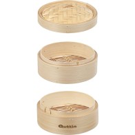 2-Tier Bamboo Steamer Quttin for Healthy Cooking