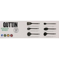 Set of 6 Nylon Utensils Quttin Black