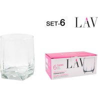 Set of 6 320cc Water Glasses Tuana