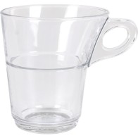 Set of 6 Stackable Coffee Cups 22cl