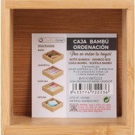 Bamboo Organizer Box 9x9x5cm