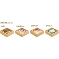 Bamboo Organizer Box 9x9x5cm