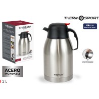 Jarra Termo Inox 2lt.con Pulsador para Bebidas