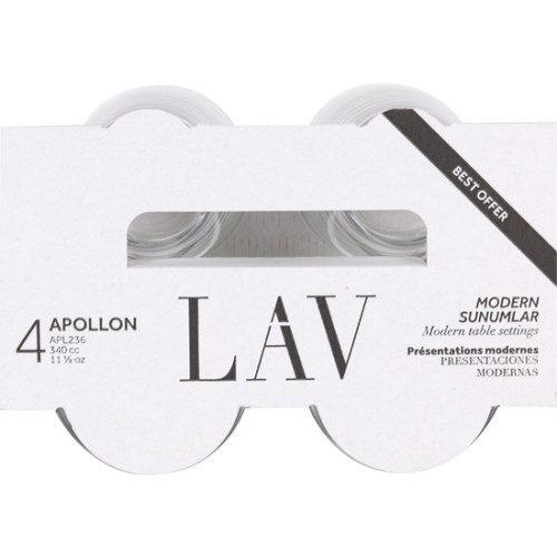 Set of 4 Apollon 340cc Glasses