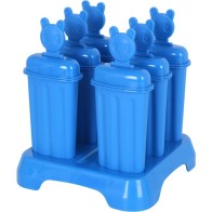 6 Piece Popsicle Mold Assorted Colors