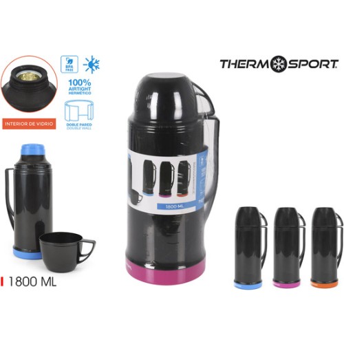 1.80L Plastic Thermos with Cup for Outdoor Use