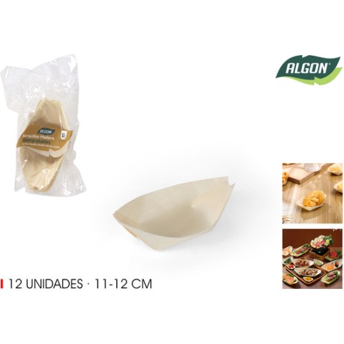 Set of 12 Wooden Cups 10cm Algon