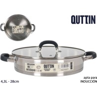 28cm Low Induction Steel Casserole - Effortless Cooking