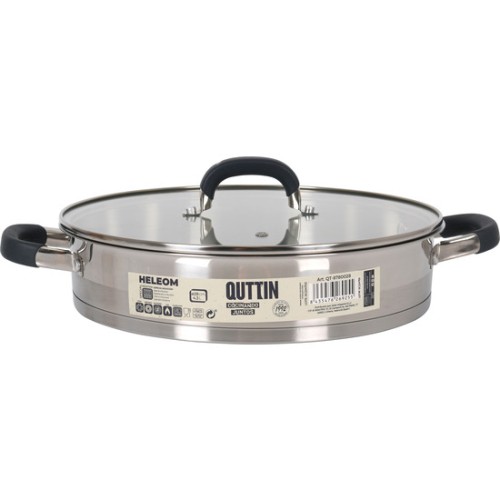 28cm Low Induction Steel Casserole - Effortless Cooking