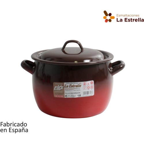 18cm Bombed Pot with Lid - 4L Fuego