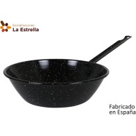 Sartén Honda Bordonada 28cm - 4,3L Jaspeada