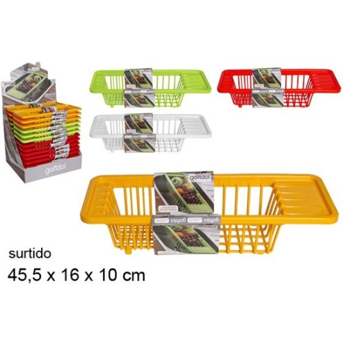 Multi-Purpose Drain Rack 45.5x16x10cm for Kitchen and Bathroom