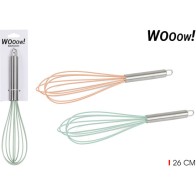 26cm Silver + Silicone Egg Beater