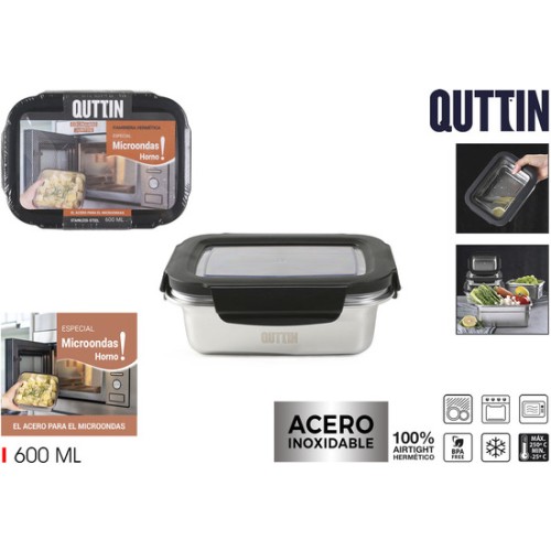 Fiambre.acero 0.6l Microondashorno Quttin