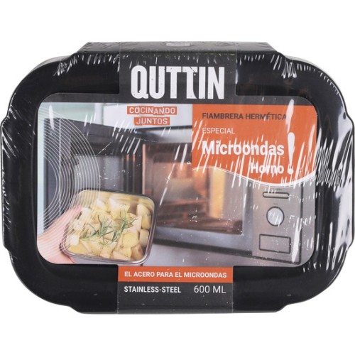 Steel Food Container 0.6L Microwave Oven Quttin