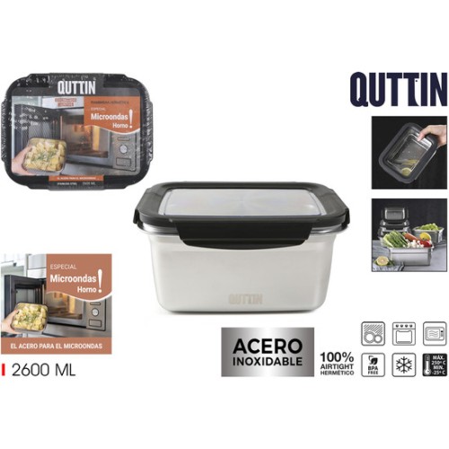 Fiambre Acero 2.6L Microondas Quttin