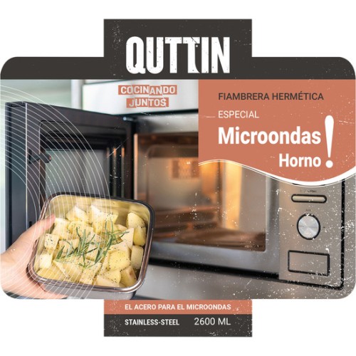Fiambre Acero 2.6L Microondas Quttin