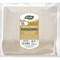 Set-50 Cuchara Cafe Madera 13.8cm Algon