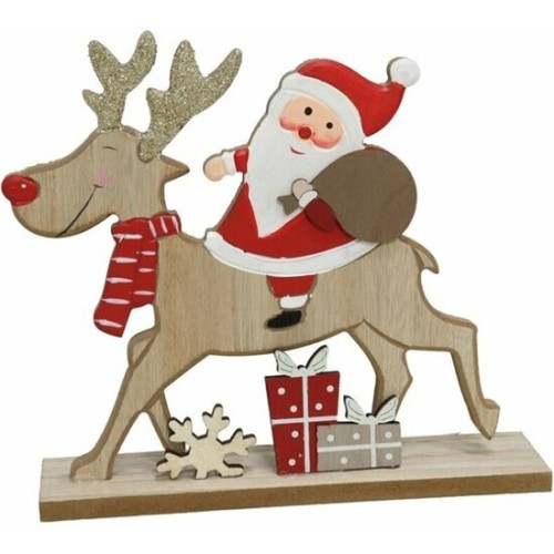 Figura Reno/Santa Decorativa 22x5x21cm