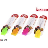 Pincel Silicona Mango Clear 22cm Privilege