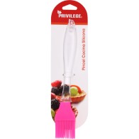 Pincel Silicona Mango Clear 22cm Privilege