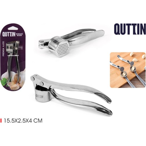 Prensa Ajos Zinc Alloy Quttin - Herramienta de Cocina Esencial