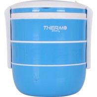 Set of 3 Stackable Thermo Food Containers in Assorted Colors
