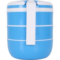 Set of 3 Stackable Thermo Food Containers in Assorted Colors